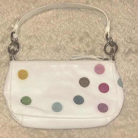 Authentic Coach Polka Dot Pochette - Picture 2 of 5